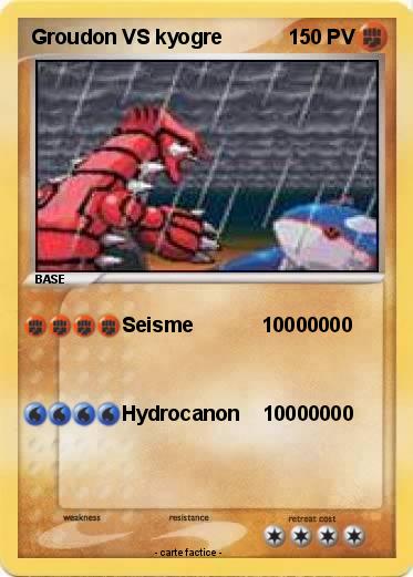 Pokemon Groudon VS kyogre