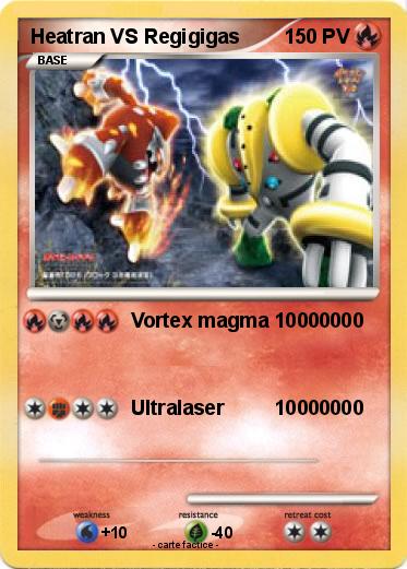 Pokemon Heatran VS Regigigas