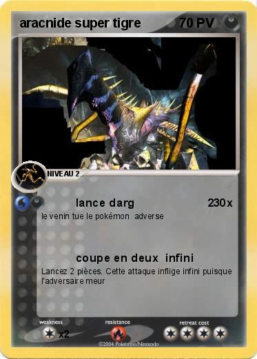 Pokemon aracnide super tigre