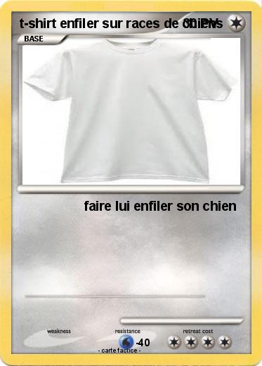 Pokemon t-shirt enfiler sur races de chiens