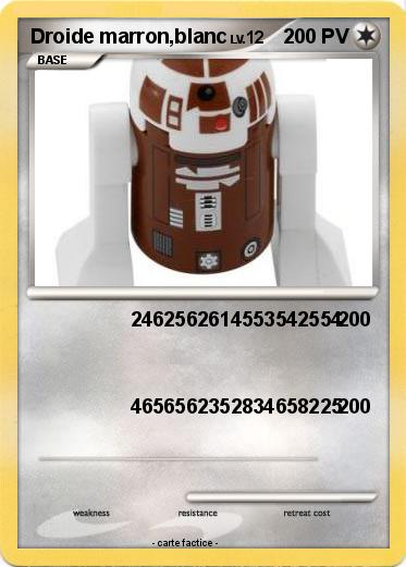 Pokemon Droide marron,blanc