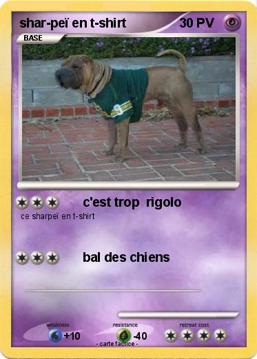 Pokemon shar-peï en t-shirt