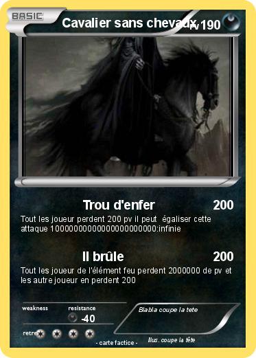 Pokemon Cavalier sans chevaux