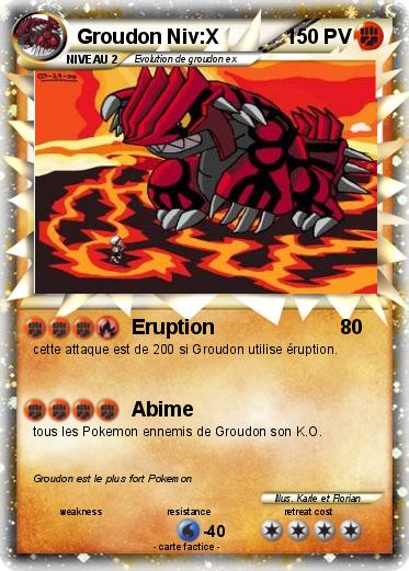 Pokemon Groudon Niv:X