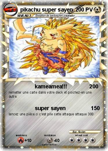 Pokemon pikachu super sayen