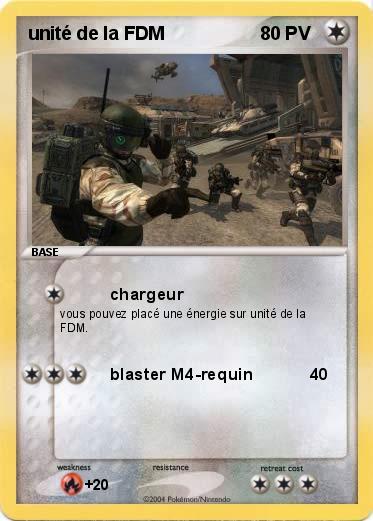 Pokemon unité de la FDM