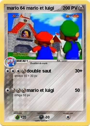 Pokemon mario 64 mario et luigi