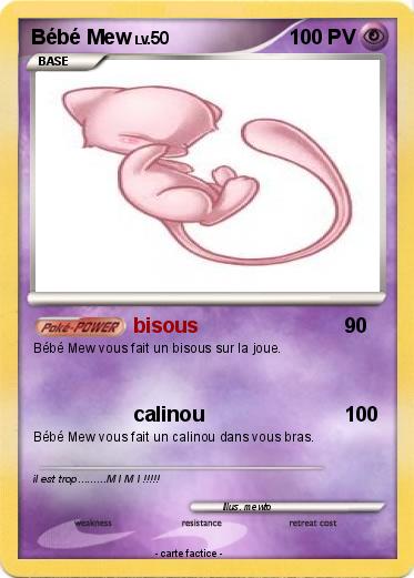 Pokemon Bébé Mew