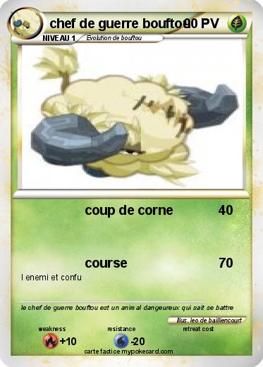 Pokemon chef de guerre bouftou