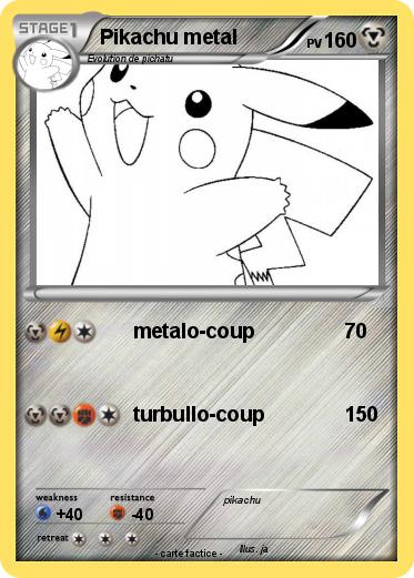 Pokemon Pikachu metal