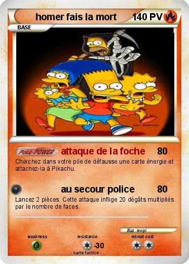 Pokemon homer fais la mort
