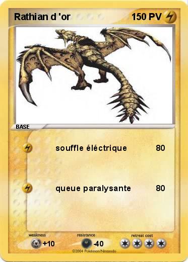 Pokemon Rathian d 'or