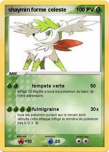 Pokemon shaymin forme celeste