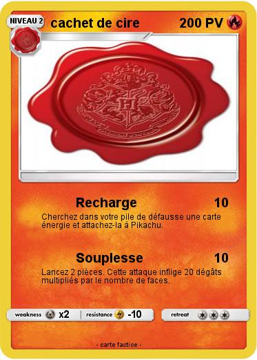 Pokemon cachet de cire