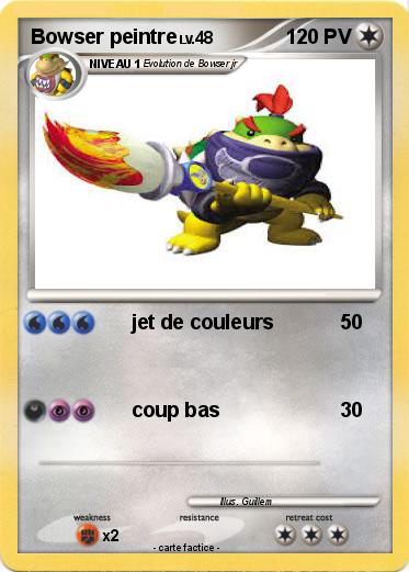 Pokemon Bowser peintre