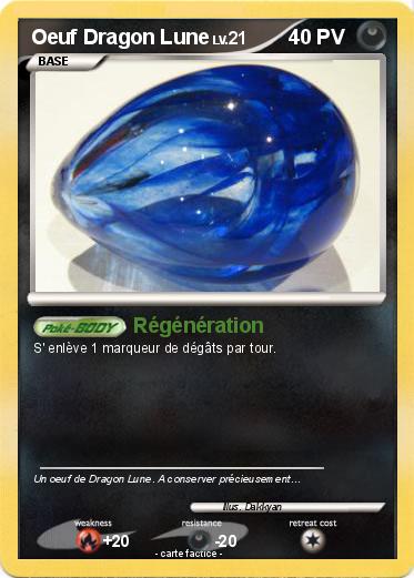 Pokemon Oeuf Dragon Lune
