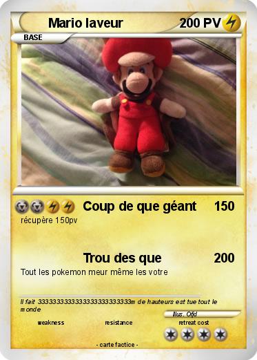 Pokemon Mario laveur