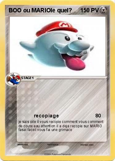 Pokemon BOO ou MARIOle quel?