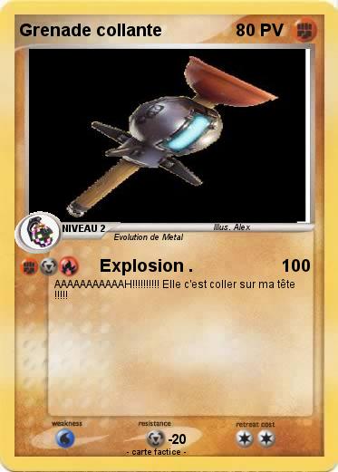 Pokemon Grenade collante