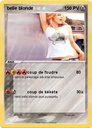Pokemon belle blonde