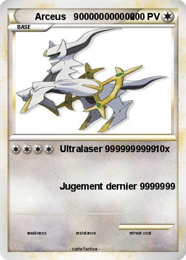 Pokemon Arceus   900000000000
