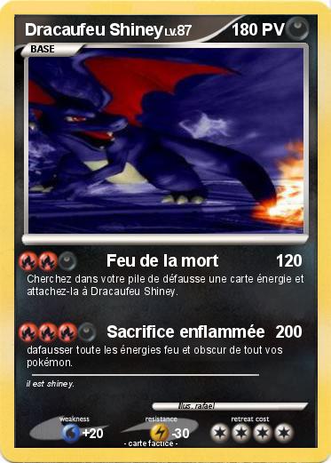 Pokemon Dracaufeu Shiney