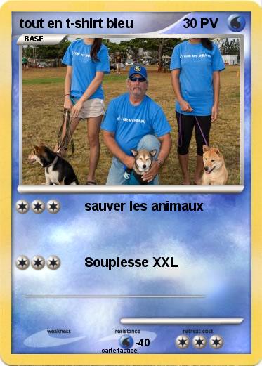 Pokemon tout en t-shirt bleu