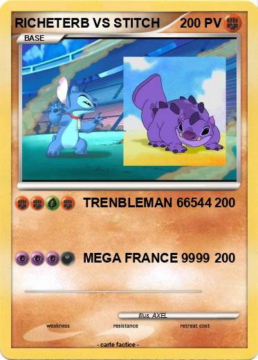Pokemon RICHETERB VS STITCH