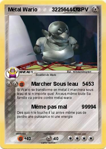Pokemon Métal Wario          3225644478