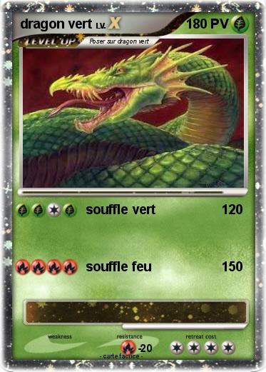 Pokemon dragon vert
