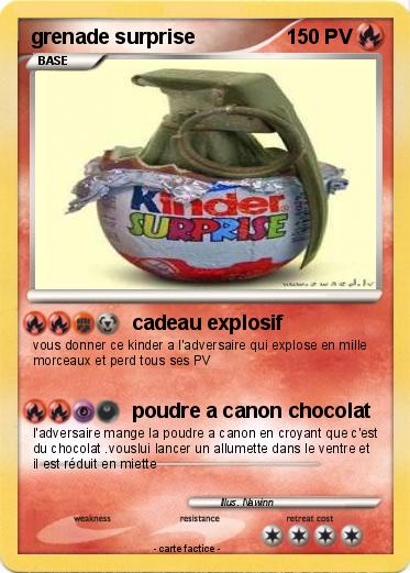 Pokemon grenade surprise