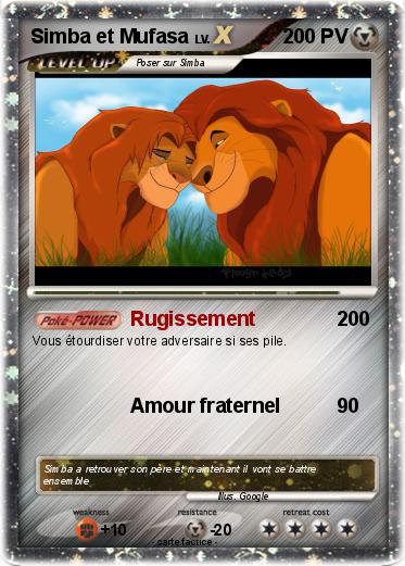 Pokemon Simba et Mufasa