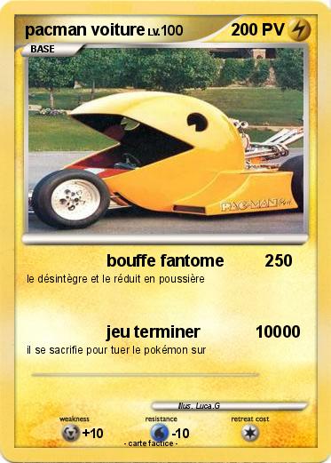 Pokemon pacman voiture