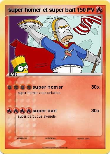 Pokemon super homer et super bart