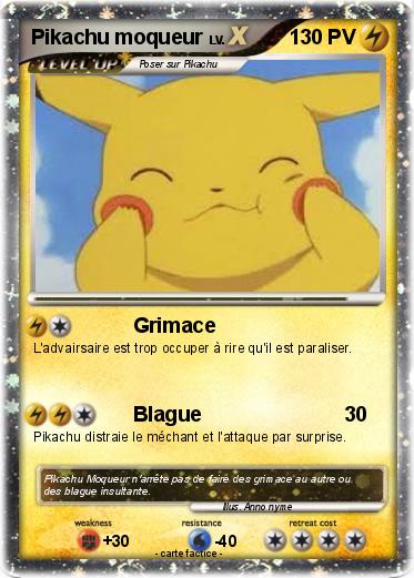 Pokemon Pikachu moqueur