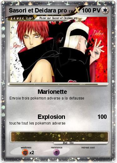 Pokemon Sasori et Deidara pro