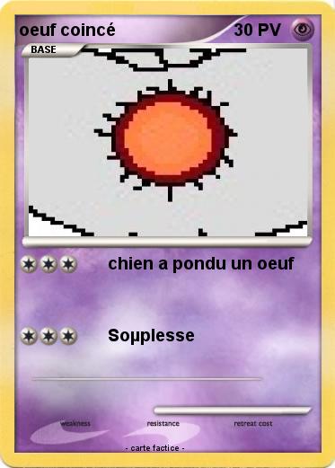 Pokemon oeuf coincé