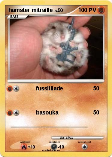 Pokemon hamster mitraille