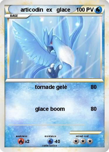 Pokemon articodin  ex   glace