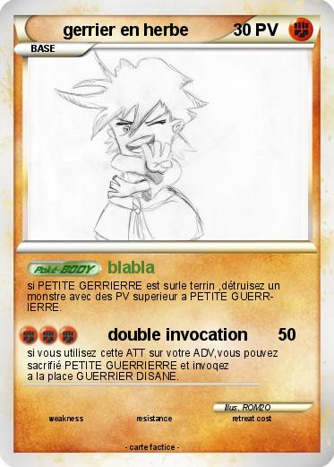 Pokemon gerrier en herbe