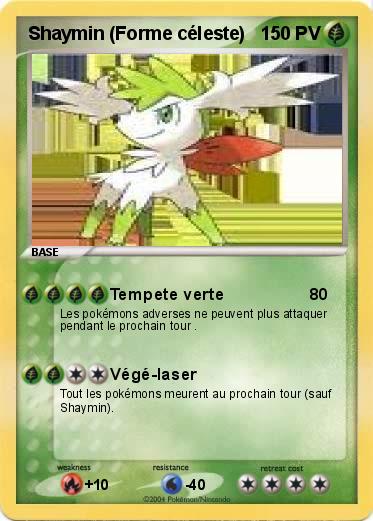 Pokemon Shaymin (Forme céleste)