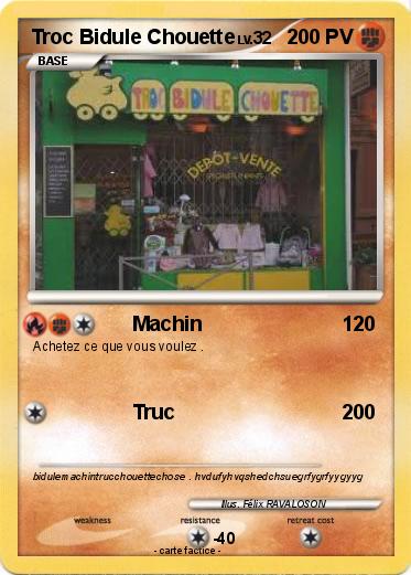 Pokemon Troc Bidule Chouette