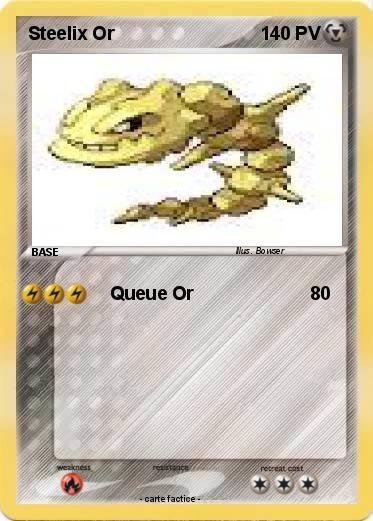 Pokemon Steelix Or