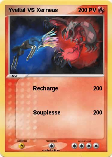 Pokemon Yveltal VS Xerneas