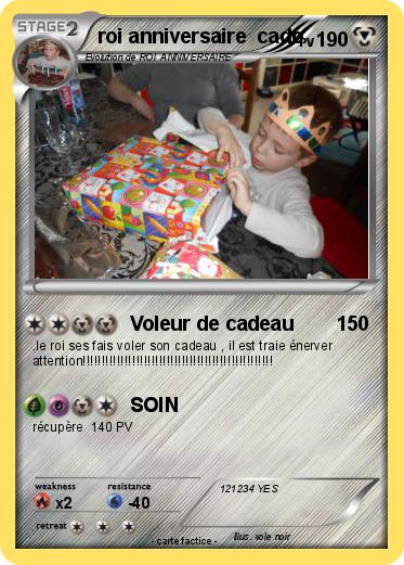 Pokemon roi anniversaire  cado