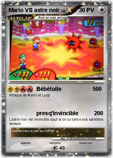 Pokemon Mario VS astre noir