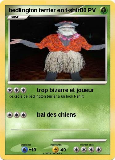 Pokemon bedlington terrier en t-shirt