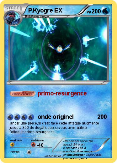 Pokemon P.Kyogre EX
