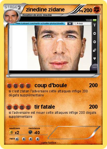 Pokemon zinedine zidane