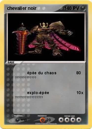 Pokemon chevalier noir